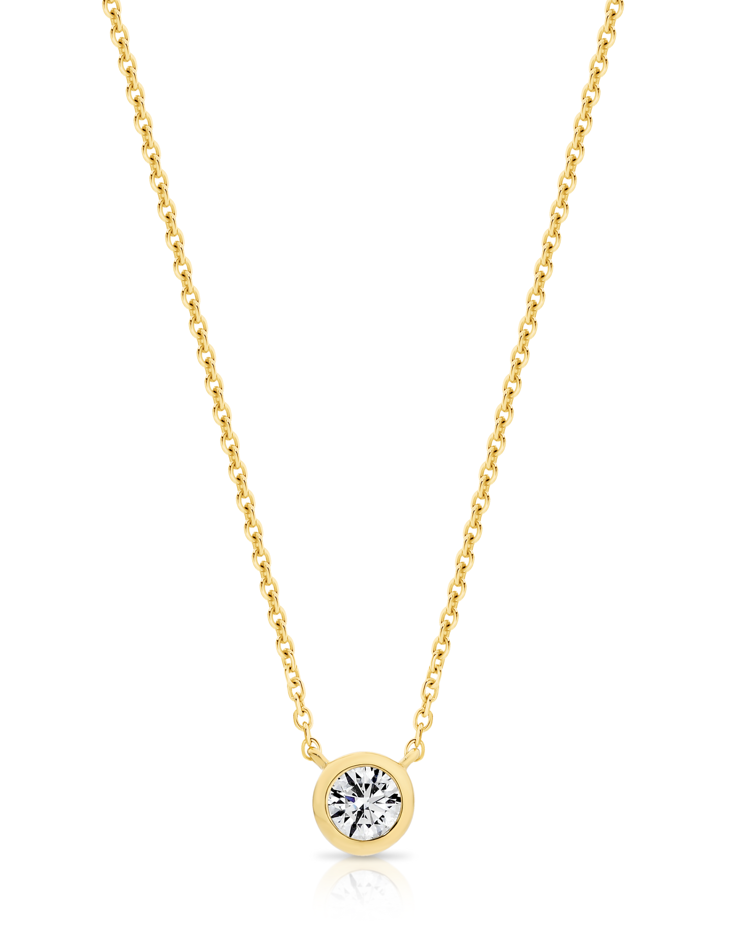 18ct Yellow Gold Bezel Pendant